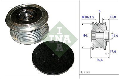 INA 535 0090 10 Sistem roata libera, generator foto