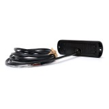 PROIECTOR STROBOSCOPIC LED PORTOCALIU 1469 W218 CU MONTARE IN GRILA, 2 FAZE FLASH, 12V-24V, 21W WAS