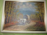 i dobosariu ulei pe carton dim 23x16 cm fara rama