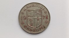 Mauritius - 1 Rupee 1978 foto