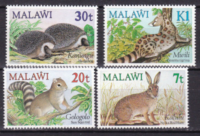 Malawi 1984 fauna MI 424-427 MNH ww81 foto