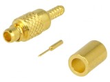 Mufă MMCX Tată Drept 50&Omega; Crimp PTFE