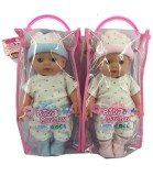 păpușa bebeluș MayMay cu haine pe stele 30 cm + 6 sunete &icirc;n geantă