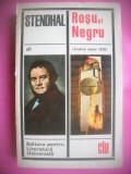 HOPCT ROSU SI NEGRU/STENDHAL -EDIT LITERATURA UNIVERSALA 1968 -525 PAG