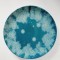 Farfurie ceramica decorativa vintage Mid-Century Modern, glazurata pe fata