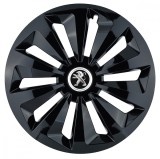 Cumpara ieftin Set 4 capace roti Fox negru R16 pentru gama auto Peugeot, Autohelix MSA
