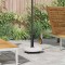 vidaXL Bază pentru umbrelă Alb și negru 45 x 45 x 40 cm Beton și metal 42007322