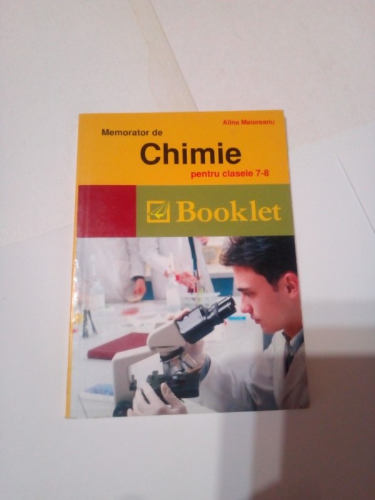 MEMORATOR DE CHIMIE PENTRU CLASELE 7-8 ~ ALINA MAIEREANU