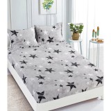 Cumpara ieftin Husa de Pat Cocolino cu Elastic + 2 Fete de Perna - JO782 Gri Deschis