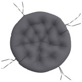 Cumpara ieftin Perna rotunda antracit &Oslash; 100 x11 cm, tesatura Oxford