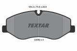 Set placute frana TEXTAR 2206201