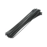 Faseta colier din plastic negru 4.8x430 mm, set 100 bucati Longroad