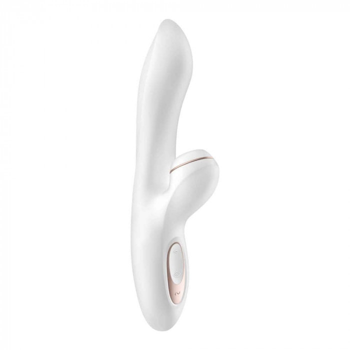 Pro + G-Spot - Vibrator Punct G cu Stimulare Clitoris prin Aspirație, 22 cm
