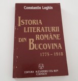 Constantin Loghin Istoria literaturii romane din Bucovina