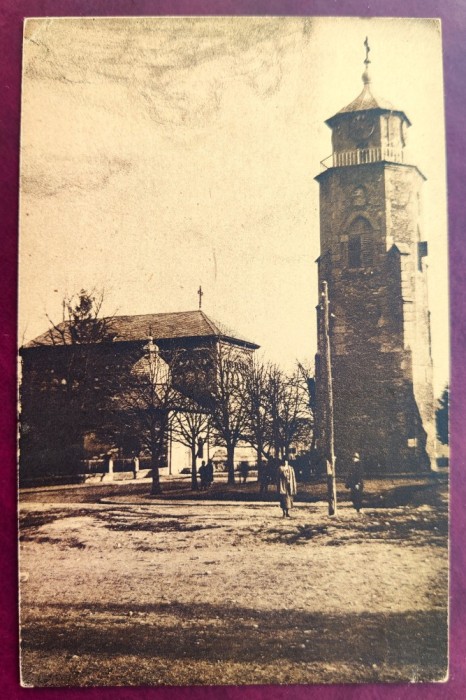 Piatra Neamt - Catedrala Biserica Sf. Ioan si Turnul zidit de Stefan cel Mare - 1915 ? - printata, necirculata, Editura Libraria Romaneasca V. Ionescu