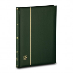 Clasor timbre 32 pagini negre, coperta verde, marca Leuchtturm, gama Confort foto