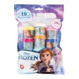 Set Plastilină, Disney Frozen, 10 Bucăți, Capacitate 280g, Multicolor, AS