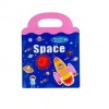 Carte Puzzle cu 34 stickere reutilizabile, Spatiul Cosmic, Oem