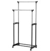 Suport Haine Dublu, Reglabil, Mobil, Metalic, 130cm, 30kg, Umerase, Dressing