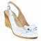 Pantofi dama albi din piele naturala - Model cu platforme de 7 cm SALBTEA