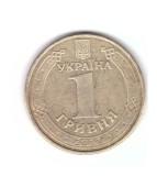 Moneda Ucraina 1 hryvnia 2011, stare buna, curata, Europa, Bronz-Aluminiu