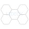 Lumina LED Hexagonala Profesionala Aluminiu, 5 Module 210x299CM , Service Auto, Detailing, Ateliere, Spatii Comerciale