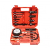 Trusa tester compresie motoare diesel cu manometru mecanic 0-70 bar 19 piese