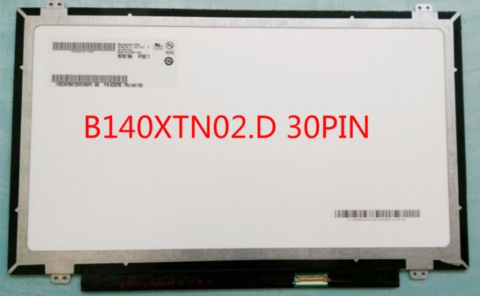 display 14 led slim 30 pini B140XTN02.D HP STREAM 14