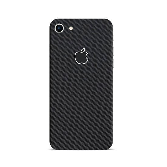 Set Folii Skin Acoperire 360 Compatibile cu Apple iPhone 8 - ApcGsm Wraps Carbon Black
