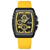 Ceas barbatesc Naviforce Sport Casual Quartz Analog Silicon Cronograf Galben