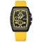Ceas barbatesc Naviforce Sport Casual Quartz Analog Silicon Cronograf Galben