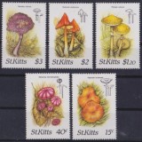St. Kitts 1987 - Ciuperci, serie neuzata