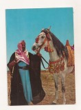 FA123 -Carte Postala- IORDANIA - A sheikh and ghis Arabian horse, necirculata