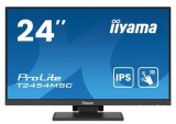 Monitor IPS LED Iiyama 23.8inch T2454MSC-B2AG, Full HD (1920 x 1080), HDMI, DisplayPort, Boxe, Touchscreen (Negru)