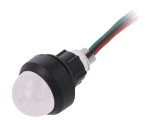 Lampă LED Control Roșu/Verde 230V 13mm Plastic