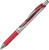 Roller cu mecanism - Pentel Energel, 0.7 mm,Rosu | Pentel