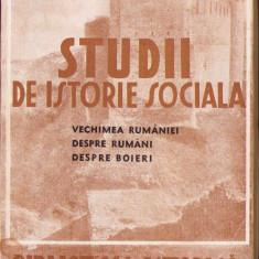 HST 277SP Studii de istorie socială Vechimea Rumâniei 1943 Giurescu