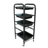 Cărucior pentru coafor, culoare neagră 008(Black)