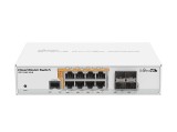 Switch PoE MikroTik CRS112-8P-4S-IN cu 8 porturi Gigabit si 4 SFP