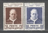 Vatican.1959 30 ani Tratatul Lateran SV.418, Nestampilat