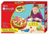 Plastilina AMOS 5/set ID75P5PZ Pizza 75g Dough + 9 accesorii