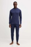United Colors of Benetton pijama culoarea bleumarin, melanj, 3PCF4P02X