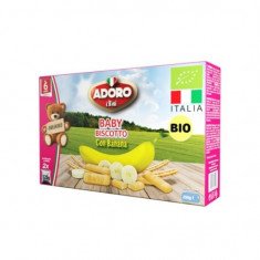 Biscuiti cu banane 6 luni+, 2 x 125g, Adoro Bimbi