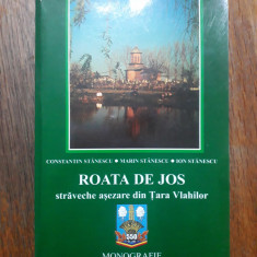 Monografie Roata de Jos - Constantin Stanescu, autograf / R2P4F