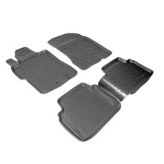 Set de 4 covorase cauciuc 3D stil tavita premium pentru Honda Civic din 2006-2012