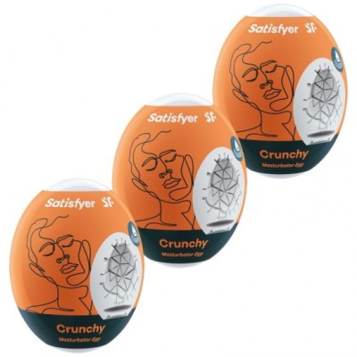 SATISFYER - 3 MASTURBATOR EGGS CRUNCHY foto