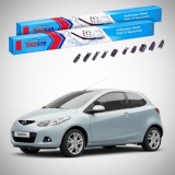 Cumpara ieftin Ștergătoare Mazda 2 DE 2008-2010 | Set Față Flat Premium &ndash; TeamCar&reg;