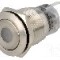 Intrerupator anti-vandalism, ON-ON, &Oslash;19mm, ONPOW - LAS1-AGQ-11ZD/G/24V