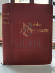 KARL BAEDEKER - AUTRICHE - HONGRIE Y COMPRIS CETTIGNE, BELGRADE ET BUCAREST, 1911 foto