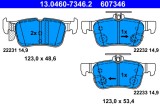 ATE 13.0460-7346.2 set placute frana,frana disc
